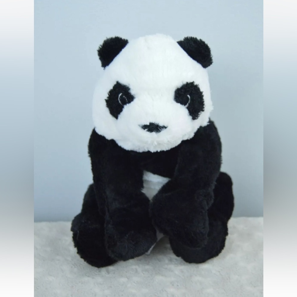 Ikea Kramig Panda Bear Plush Stuffed Animal Toy Black White Lovey Soft